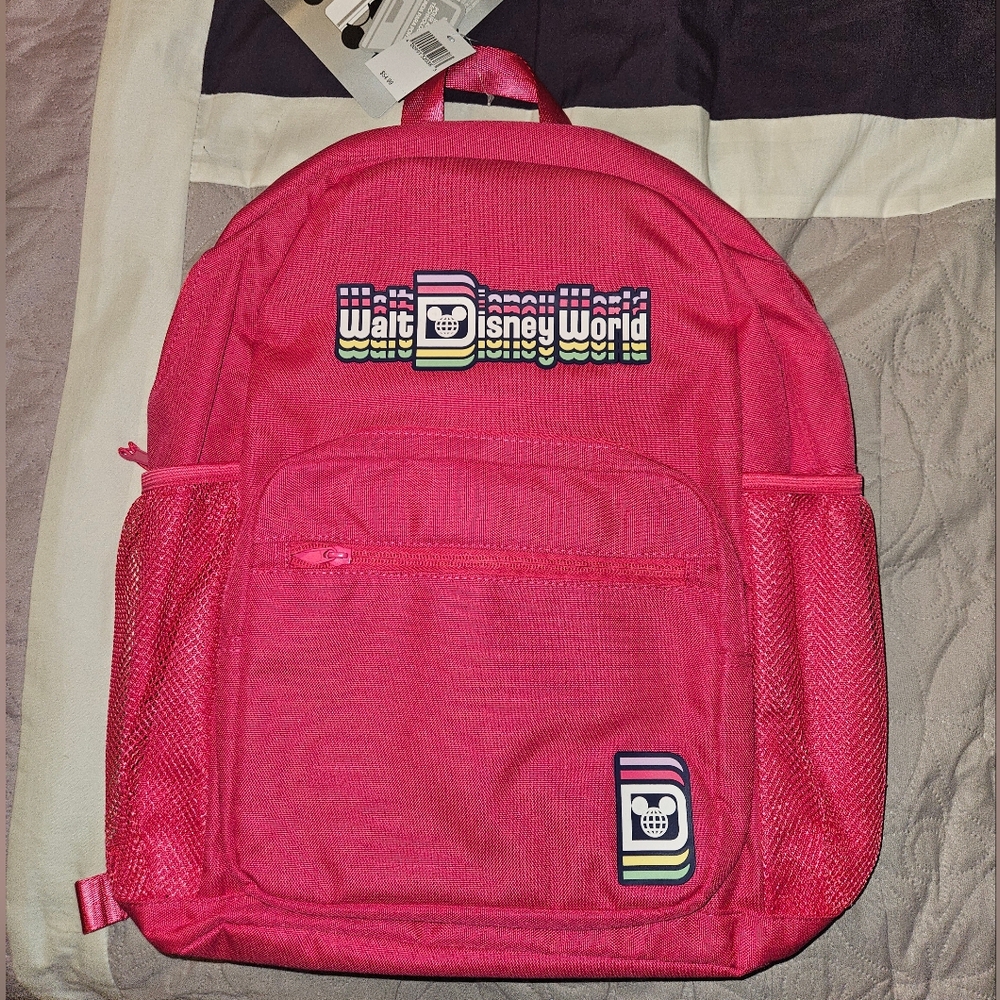Walt Disney World Pink Large Backpack BRAND NEW!